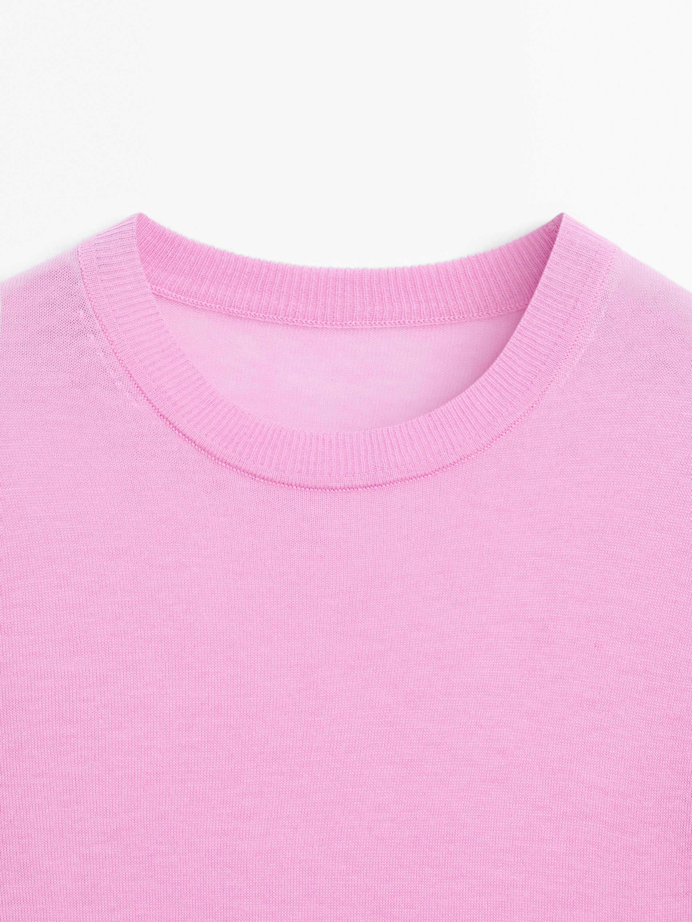 Short sleeve knit sweater - STUDIO